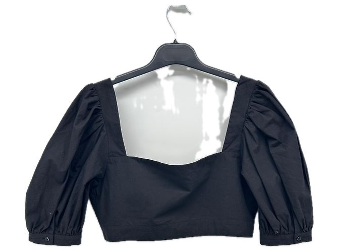 Autre Marque Top de algodón negro ZHIGGIE - vista 2