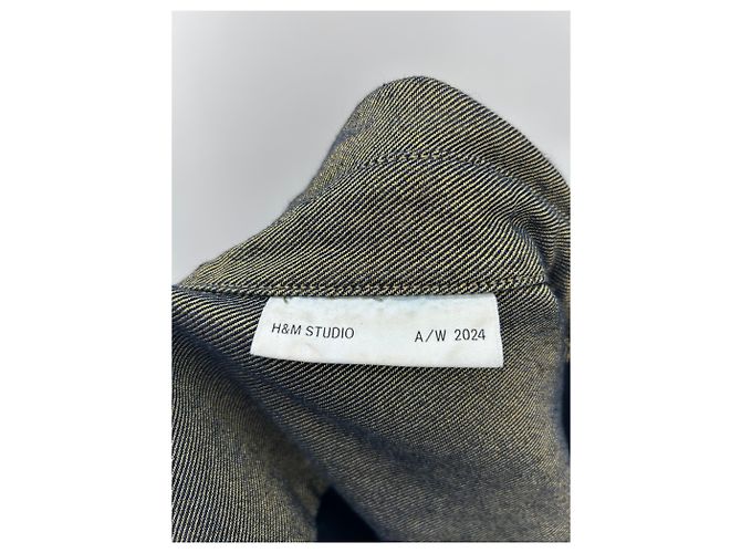 Autre Marque Fitted denim jacket with sequins Blue - view 5