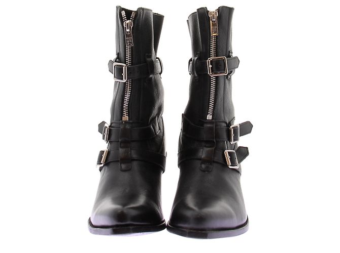 Céline Botas vaqueras negras de cuero Negro - vista 4