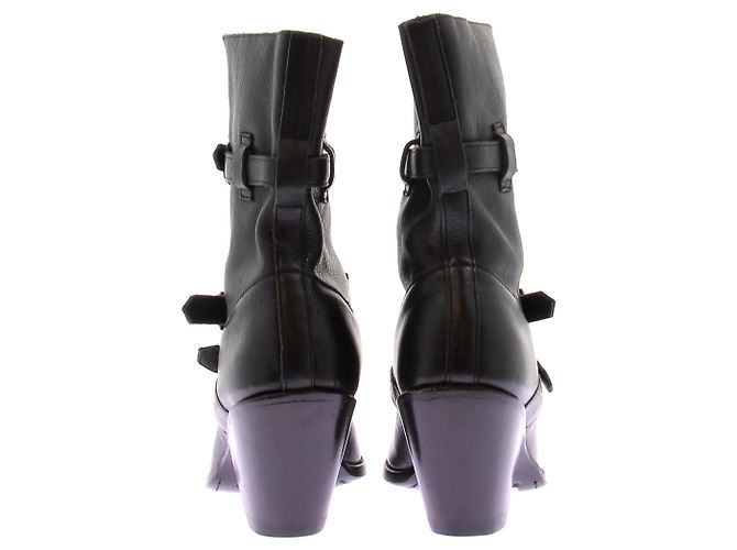 Céline Botas vaqueras negras de cuero Negro - vista 5