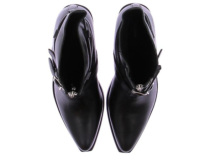 Céline Botas vaqueras negras de cuero Negro - vista 6
