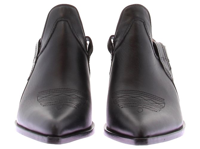 Autre Marque Santiags Sonora Mules aus schwarzem Leder Größe 39 - Ansicht 4