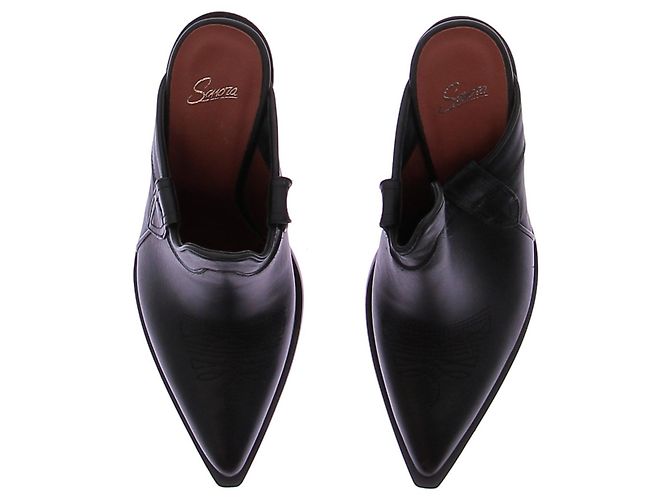 Autre Marque Santiags Sonora Mules aus schwarzem Leder Größe 39 - Ansicht 6
