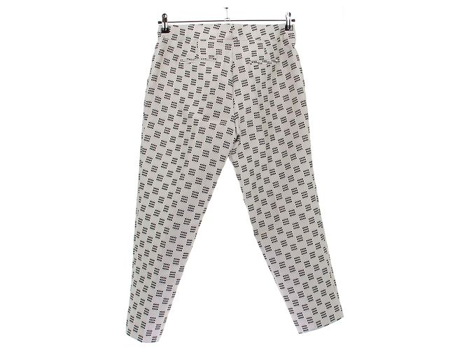Etro Calça estampada xadrez Branco - vista 2