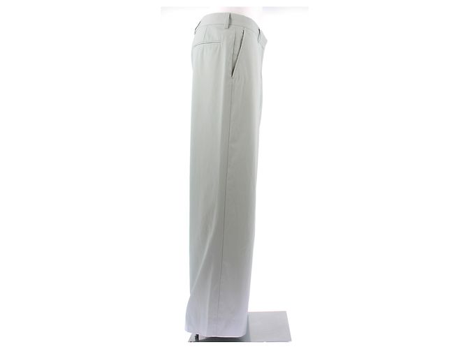Pantalones Dries Van Noten Verde agua de algodón - vista 3