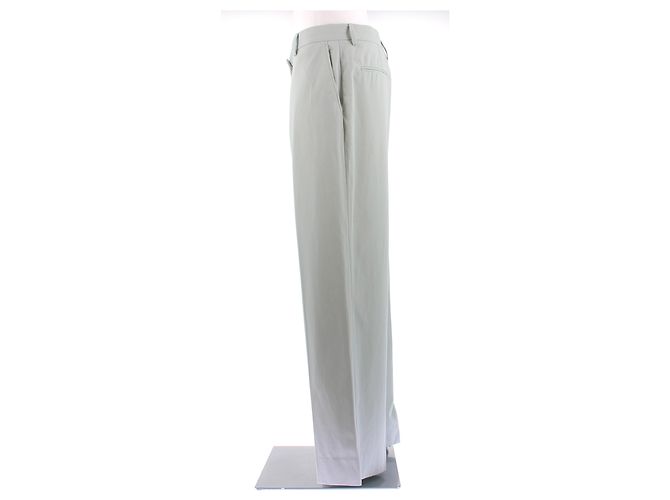 Pantalones Dries Van Noten Verde agua de algodón - vista 4