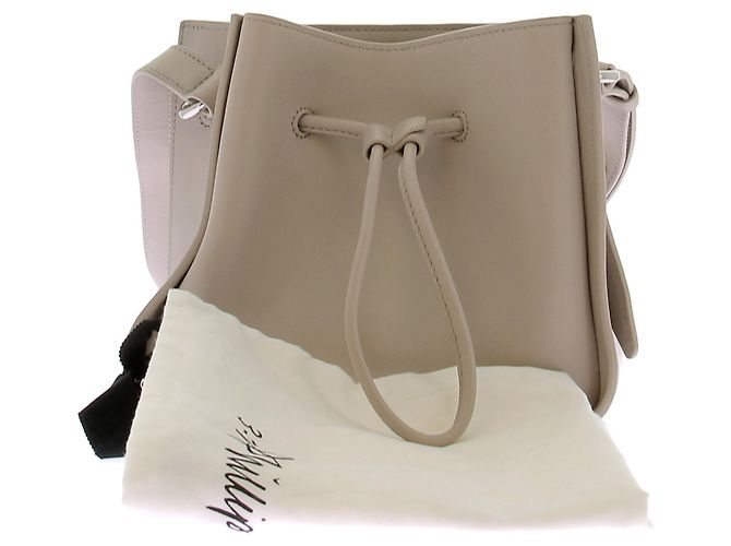 Borsa a mano in pelle beige 3.1 Phillip Lim - vista 8