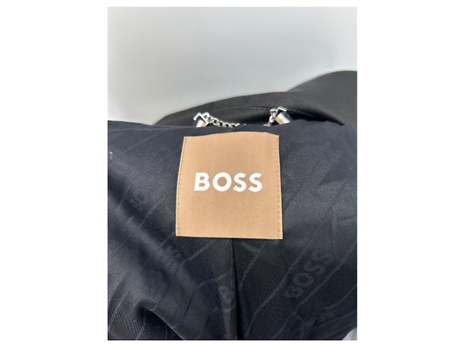 Hugo Boss Schwarzer Wolltrench - Ansicht 5