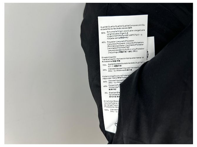 Hugo Boss Schwarzer Wolltrench - Ansicht 7