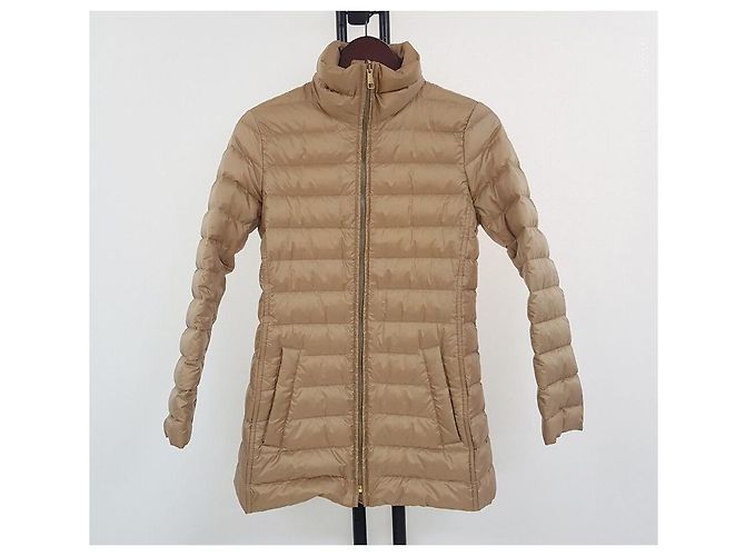 Burberry Damen-Padding-Jacke mit Brit Waschbär-Fellbesatz Braun - Ansicht 8