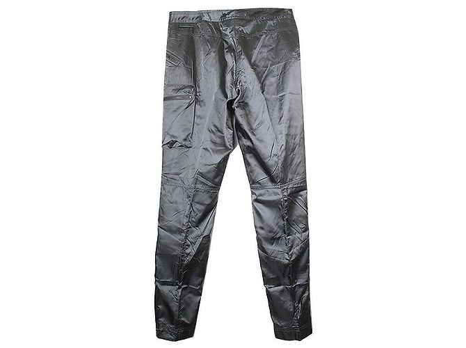 Prada Pantalones cargo de satén gris caqui Castaño - vista 2