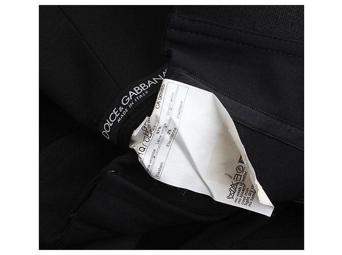Dolce & Gabbana Pantalones negros de cintura alta Dolce Gabbana - vista 3