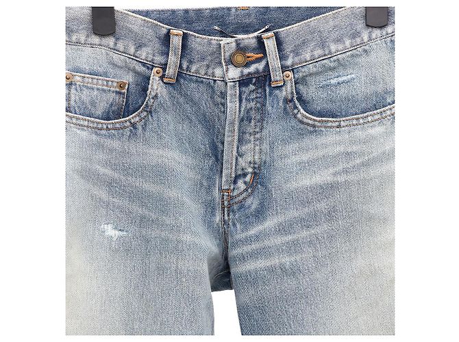 Saint Laurent Pantaloni in denim da uomo Santa Monica Blu - vista 2