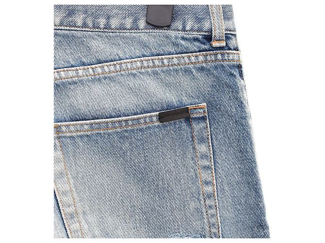 Saint Laurent Pantaloni in denim da uomo Santa Monica Blu - vista 8