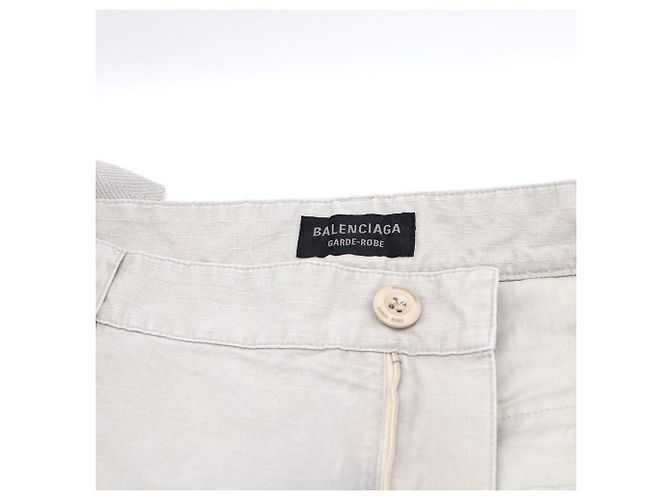 Balenciaga Pantaloni Cargo Beige Large Garde-Robe Marrone - vista 8