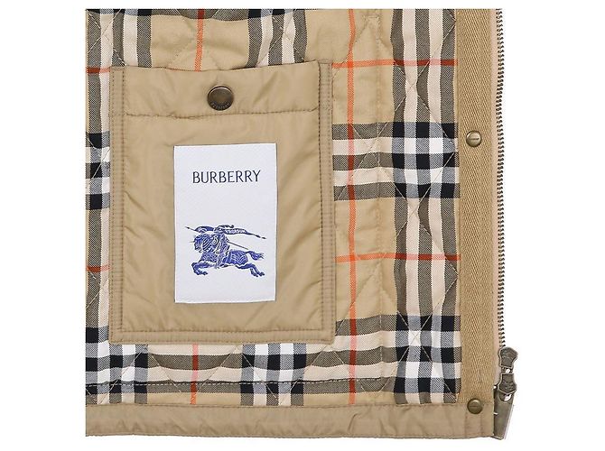 Burberry Damenjacke aus gestepptem Nylon in Halb-Sand Weiß - Ansicht 10