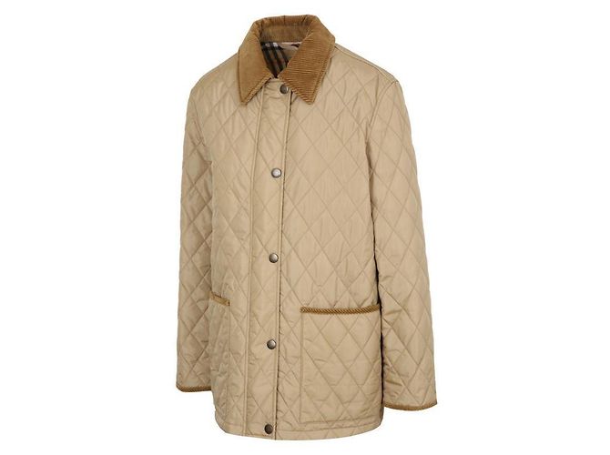 Burberry Damenjacke aus gestepptem Nylon in Halb-Sand Weiß - Ansicht 3