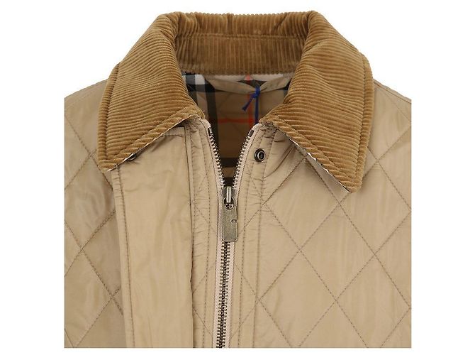 Burberry Damenjacke aus gestepptem Nylon in Halb-Sand Weiß - Ansicht 7