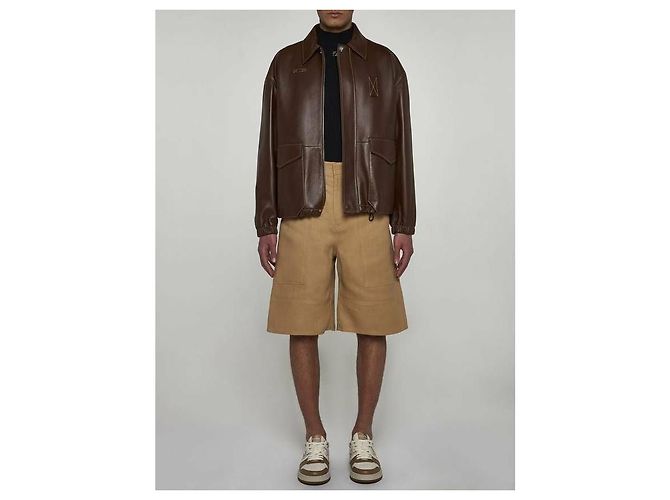 Fendi Pantalones cortos Bermuda de lona - vista 5