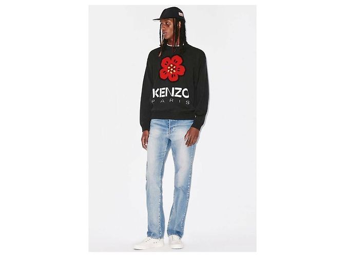 Kenzo Flower Knit Sweater Black - view 6