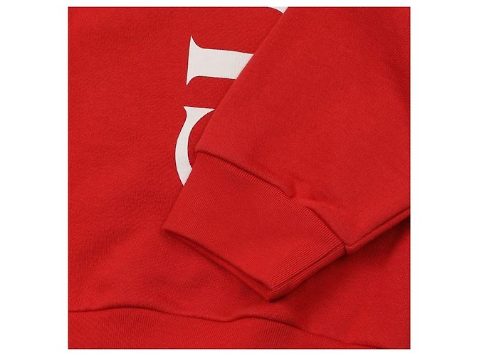 Gucci Felpa con cappuccio con logo stampato Rosso - vista 7