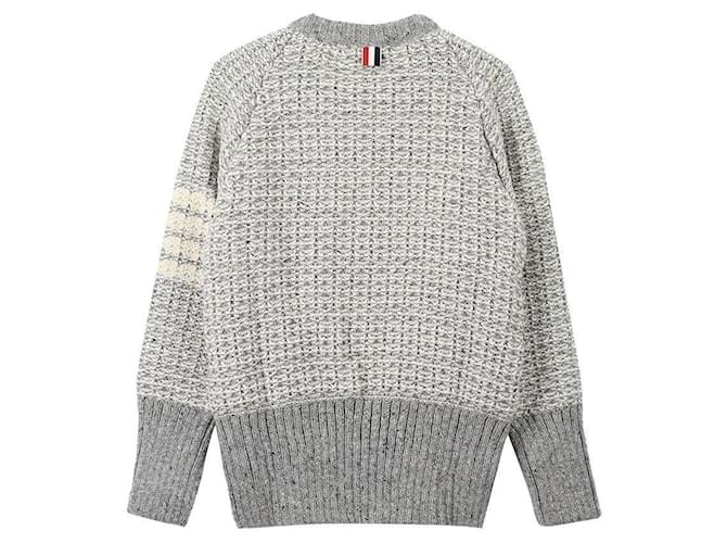 Thom Browne Pullover mit Rundhalsausschnitt und genähten Ärmeln Braun - Ansicht 4