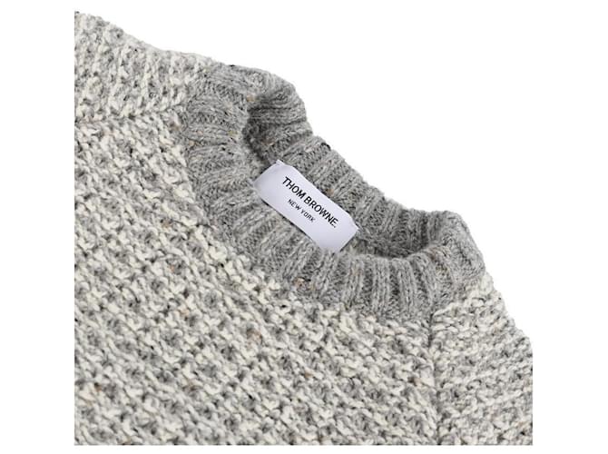 Thom Browne Pullover mit Rundhalsausschnitt und genähten Ärmeln Braun - Ansicht 5