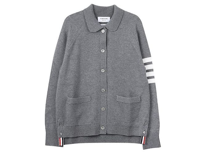 Thom Browne Bar Cardigan mit Streifen Braun - Ansicht 3