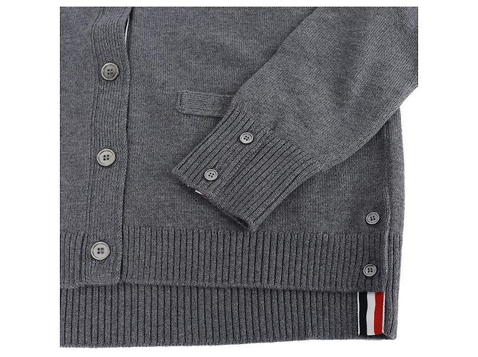 Thom Browne Bar Cardigan mit Streifen Braun - Ansicht 8