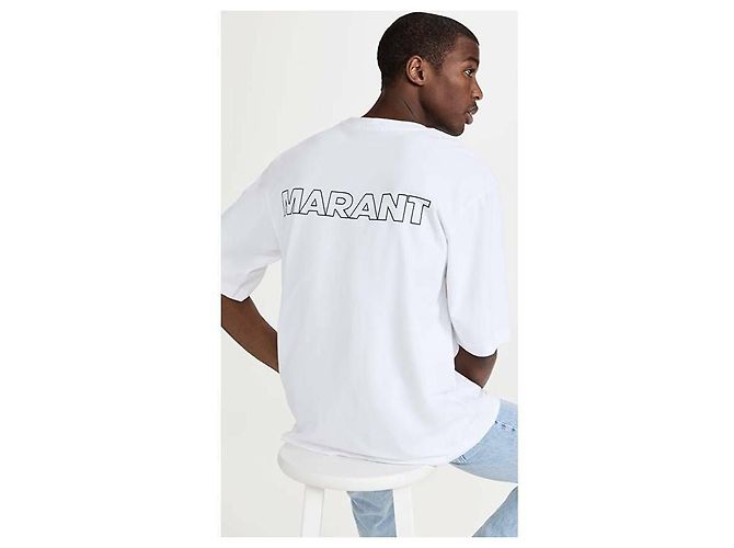 Isabel Marant T-Shirt mit kurzen Ärmeln und Logo - Ansicht 7