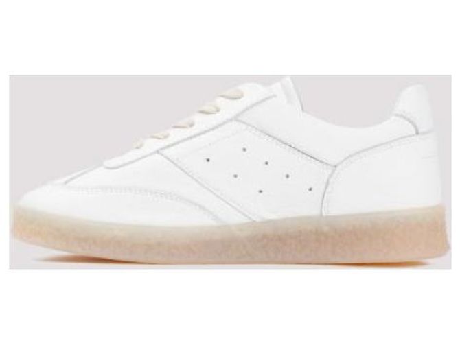 Maison Martin Margiela Ledersneaker Weiß - Ansicht 7