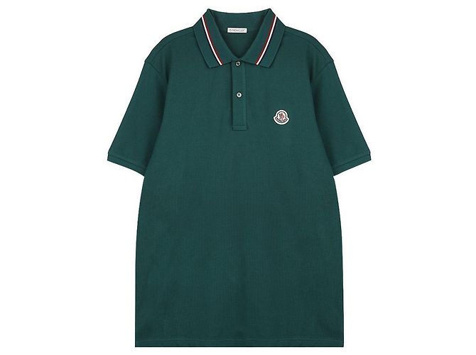 Moncler Polo T-shirt con logo a patch - vista 3