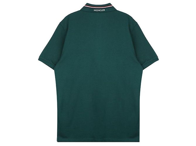 Moncler Polo T-shirt con logo a patch - vista 4