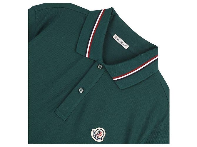Moncler Polo T-shirt con logo a patch - vista 5