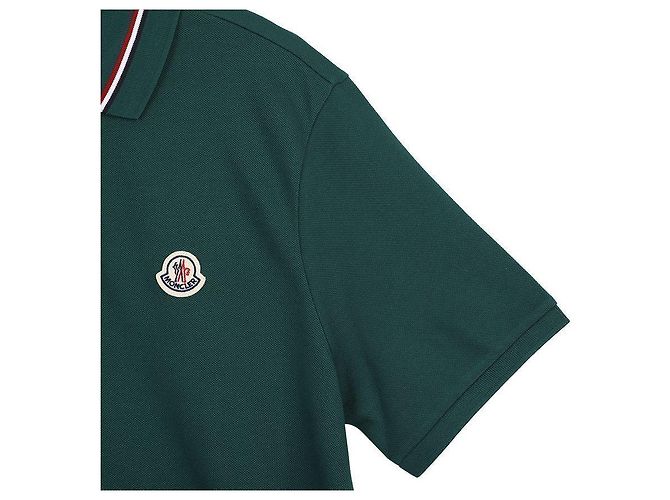 Moncler Polo T-shirt con logo a patch - vista 6