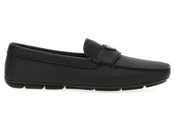 Prada Scarpe da guida in pelle Saffiano ATG Nero - vista 4