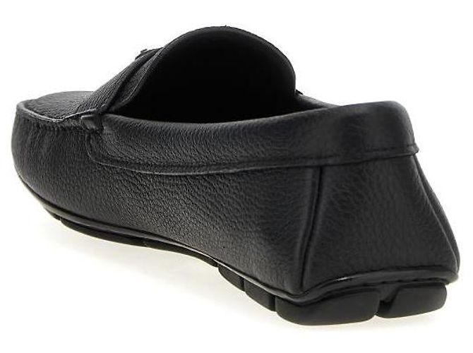 Prada Scarpe da guida in pelle Saffiano ATG Nero - vista 6