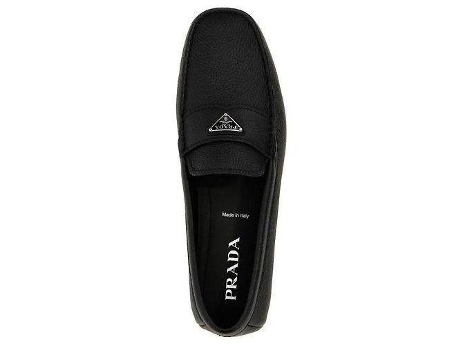 Prada Scarpe da guida in pelle Saffiano ATG Nero - vista 7