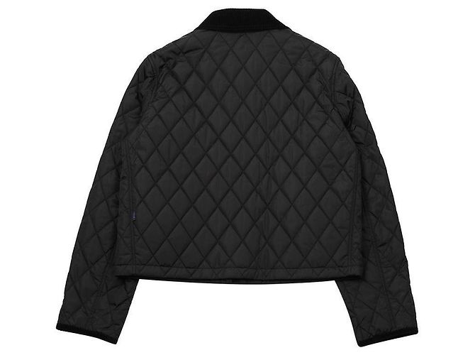 Burberry Jaqueta de nylon matelassê cropped Preto - vista 4