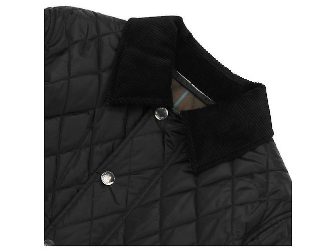 Burberry Jaqueta de nylon matelassê cropped Preto - vista 6