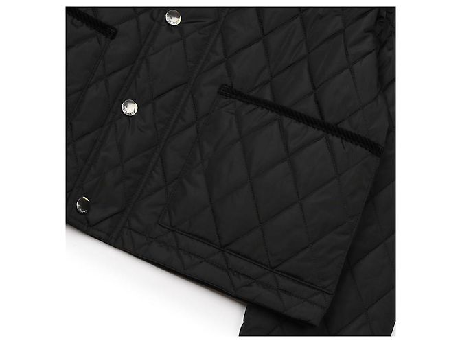 Burberry Jaqueta de nylon matelassê cropped Preto - vista 7
