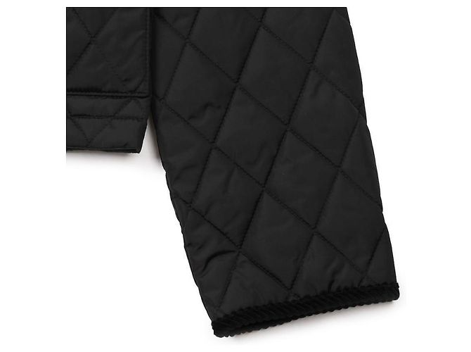 Burberry Jaqueta de nylon matelassê cropped Preto - vista 8
