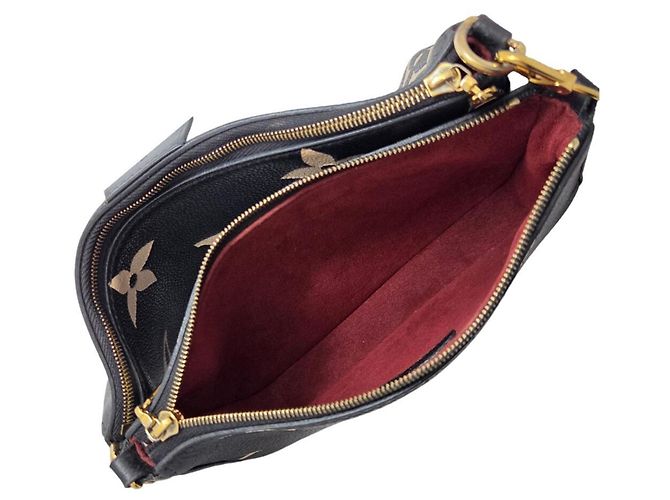 LOUIS VUITTON Monogram Empreinte Multi Pochette Acessórios Bolsa de Ombro Feminina Marrom - vista 11