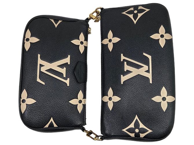 LOUIS VUITTON Monogram Empreinte Multi Pochette Acessórios Bolsa de Ombro Feminina Marrom - vista 5