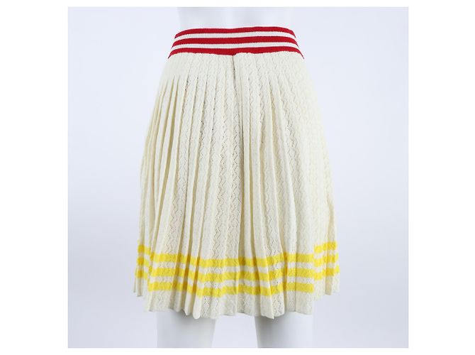 Falda de punto Gucci Adidas Blanco - vista 3