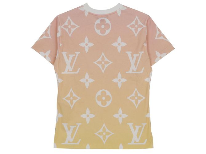 Louis Vuitton Kurzarm-T-Shirt mit Logo-Kettenverzierung Größe Mehrfarben - Ansicht 2