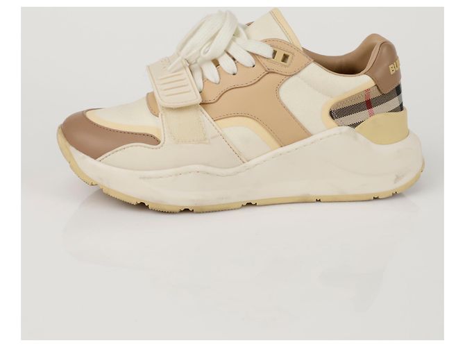 Burberry Sneakers Ramsay Marrone - vista 5