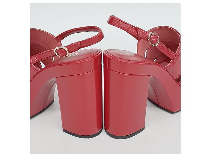 Sandali aperti Chanel Rosso - vista 3