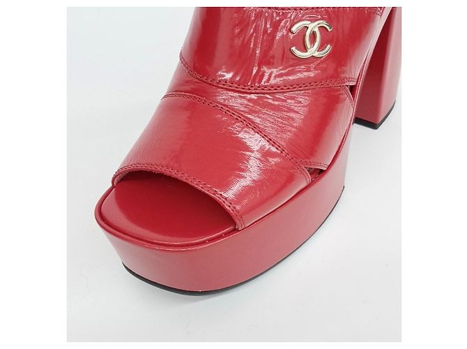Sandali aperti Chanel Rosso - vista 5