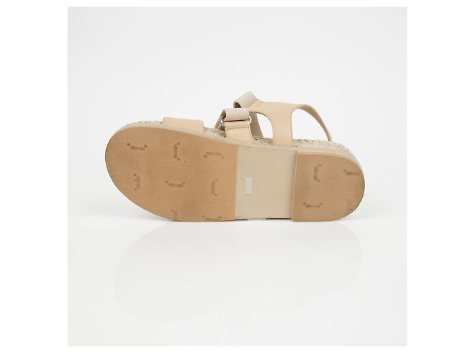 Chanel Velcro-Seil-Sandalen Größe Braun - Ansicht 10
